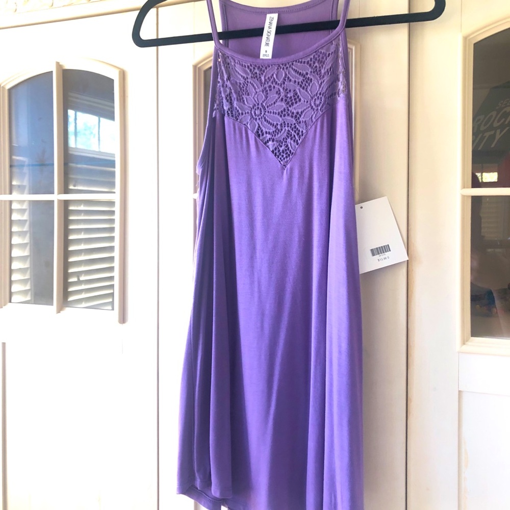 Purple tunic top
